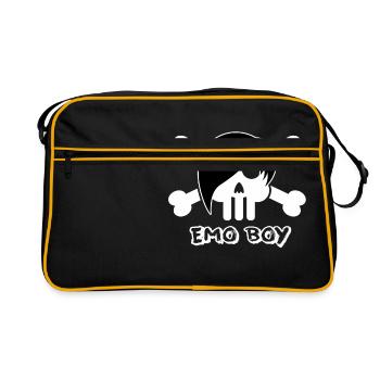 Emo junge - Retro Tasche - Schwarz/Gold - Vorne