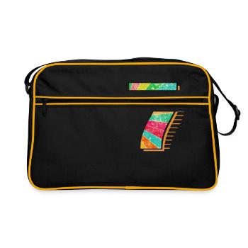Conception du 7e anniversaire du bambin - Sac Retro - noir/or - Devant