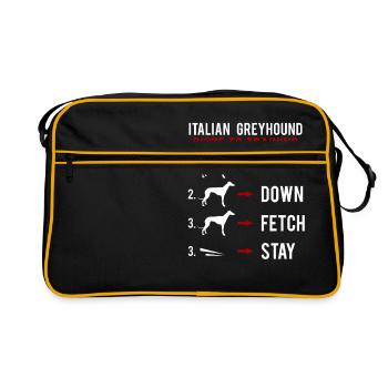 Guide de formation des lévriers italiens - Sac Retro - noir/or - Devant