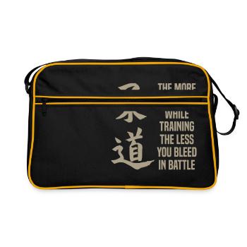 Judo Judoka Martial Arts Karate Gift - Retro Bag - black/gold - Front