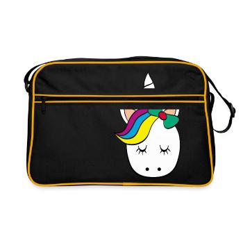 Licorne - Licorne - Licorne - Sac Retro - noir/or - Devant