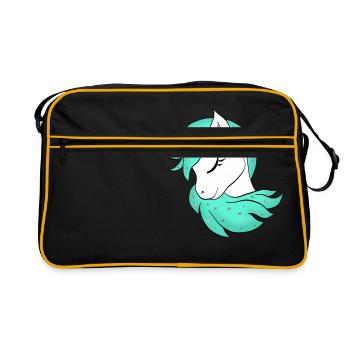 Licorne - Licorne - Licorne - Sac Retro - noir/or - Devant