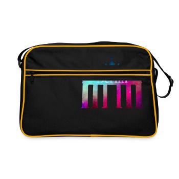 Brandenburg Gate Berlin - Retro Bag - black/gold - Front