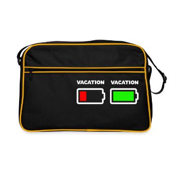 Avant les vacances Après les vacances - Sac Retro - noir/or - Devant