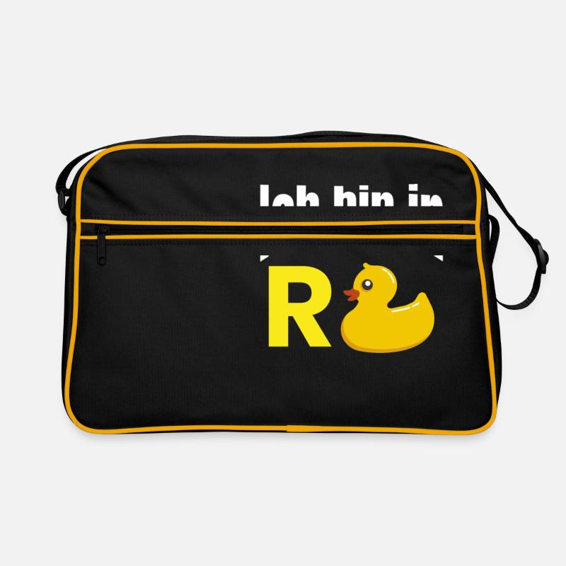Ich bin in Rente Retro Tasche