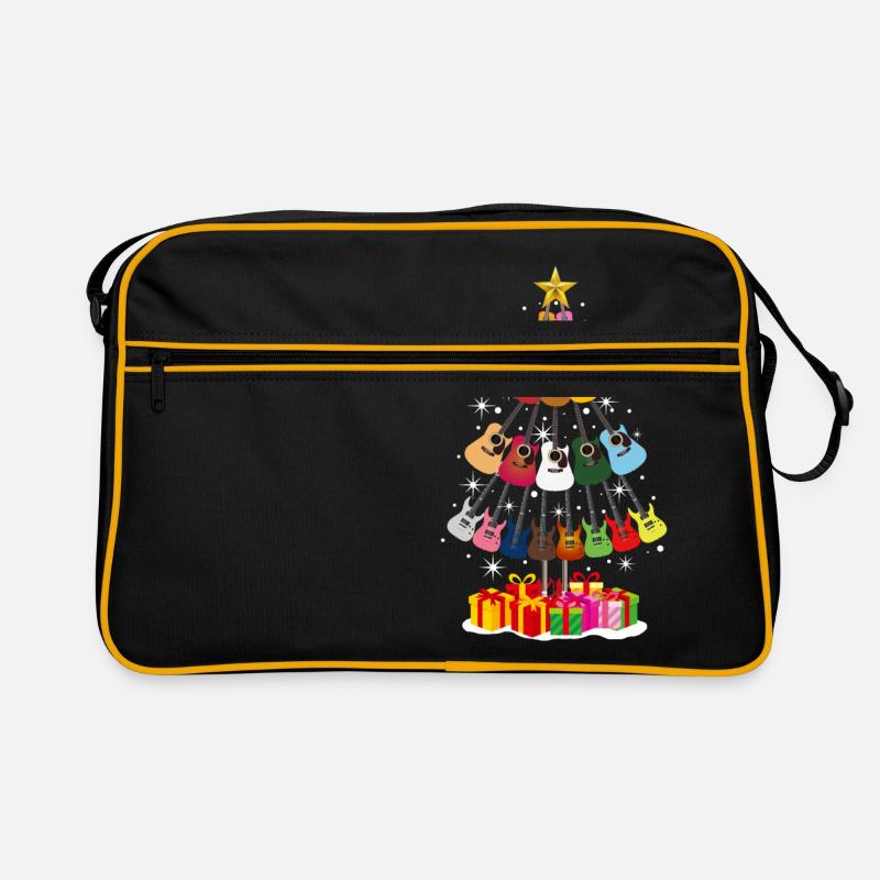 Guitar Christmas Tree Retro Tasche