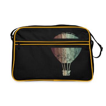 Ballon air ciel pilote passe-temps sport rétro - Sac Retro - noir/or - Devant