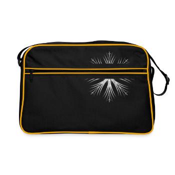 Flocon de neige argenté - Sac Retro - noir/or - Devant