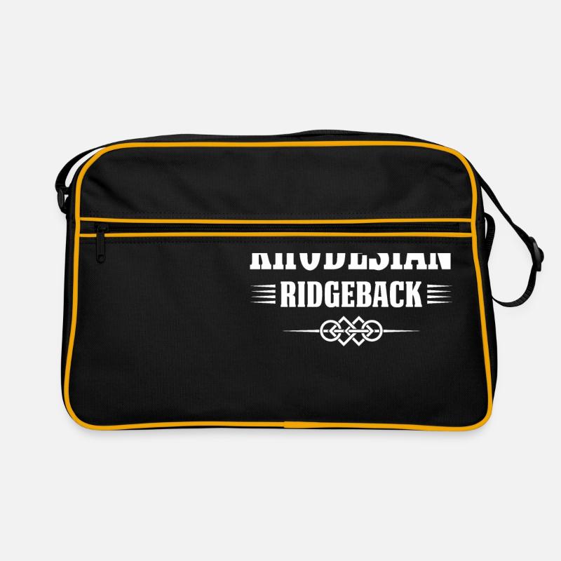 RHODESIAN RIDGEBACK - Sac Retro - noir/or
