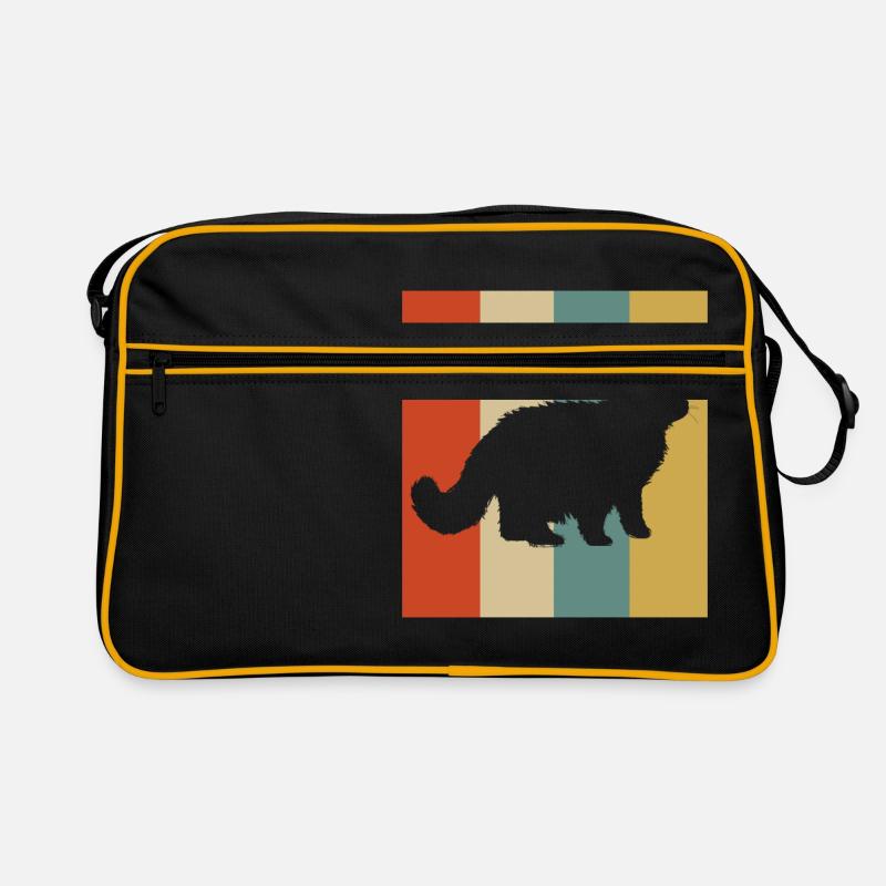 Perser Katze Perserkatze Katzen Geschenk Retro Tasche