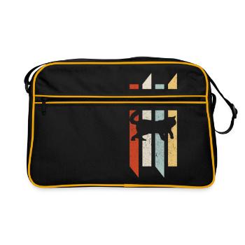 Ragdoll chats Ragdoll chat cadeau - Sac Retro - noir/or - Devant