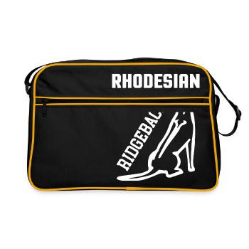 Rhodesian Ridgeback - Retro Bag - black/gold - Front