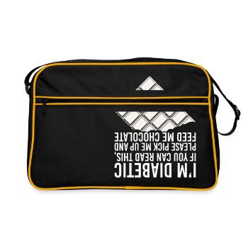 Diabetes - Retro Bag - black/gold - Front
