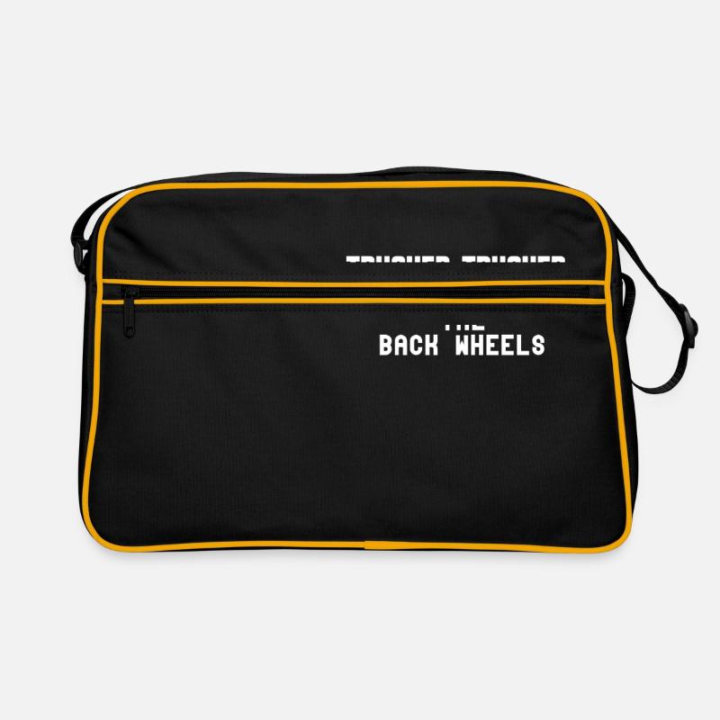 Trucker Trucker Bis in die Hinterräder - Retro Tasche - Schwarz/Gold