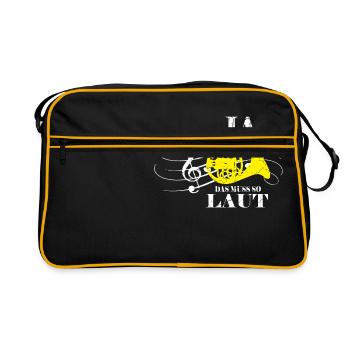 That must be loud Horn used look - Retro Bag - black/gold - Front