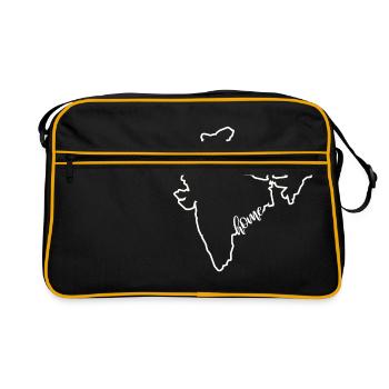India New Delhi Home Gift - Retro Bag - black/gold - Front