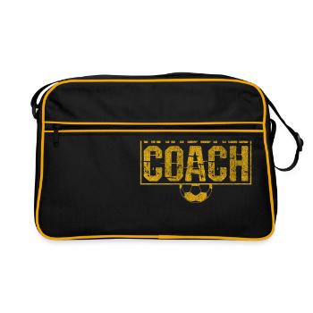 Entraîneur Handball Coach cadeau - Sac Retro - noir/or - Devant