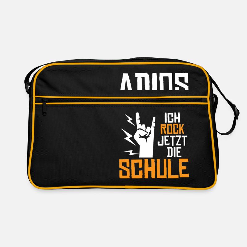 Adios Kindergarten ich rock jetzt die Schule Retro Bag