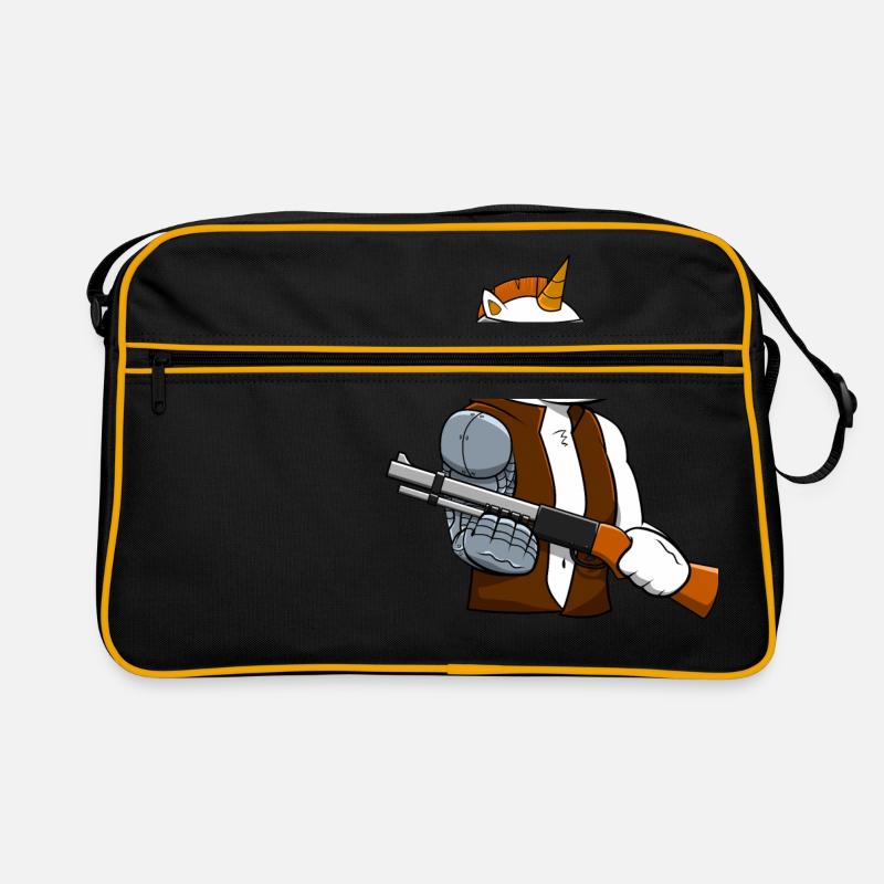 Einhorn Cyborg Mechaniker Geschenk Retro Tasche