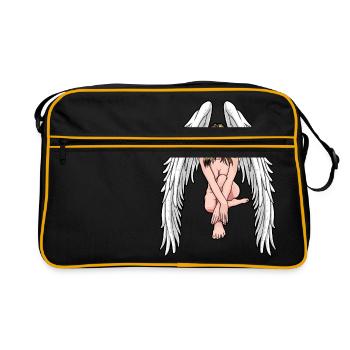 Angel Sexy Angel Christmas Xmas Men - Retro Bag - black/gold - Front