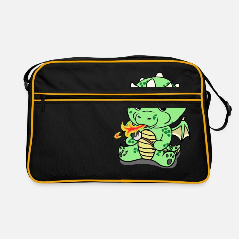 Marshmallow Drache Retro Tasche