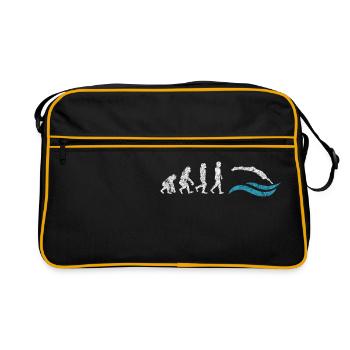 Swimmer Evolution Monkey Gift Jump - Retro Bag - black/gold - Front