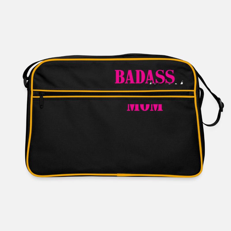 Badass Triathlon Mom Geschenk Triathlet Mutter Retro Tasche