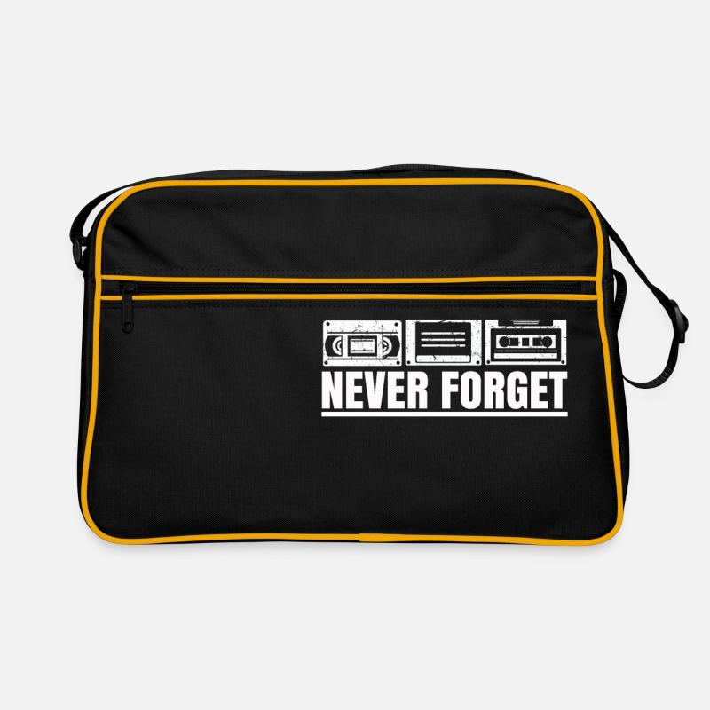 Never forget videotape floppy disk cartridge Retro Bag