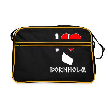 Bornholm Denmark - Retro Bag - black/gold - Front