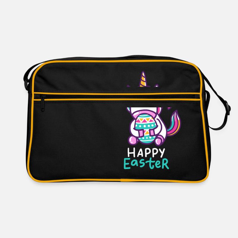 Licorne - Licornes - Cadeau - Joyeuses Pâques Sac Retro