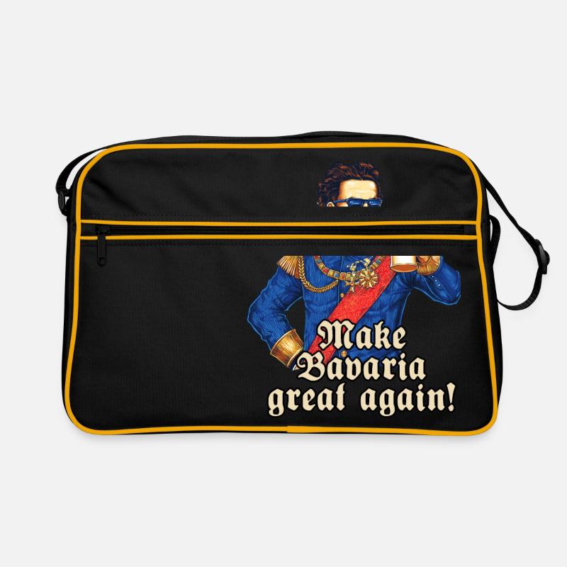 Make Bavaria great again - blue King Ludwig Retro Bag