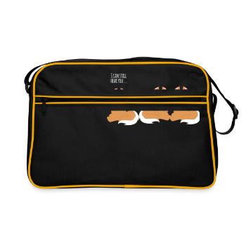 Squirrel Eichkätzchen - Speak no evil - Retro Bag - black/gold - Front