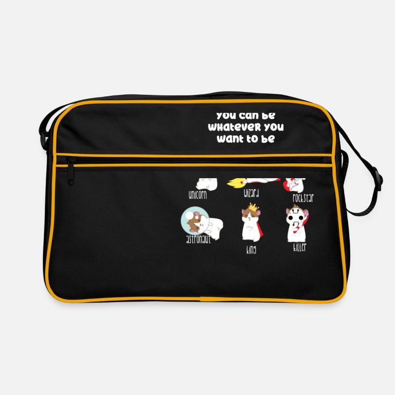 Cochon d'Inde - Cochon d'Inde - Être différent - Be You - Sac Retro - noir/or