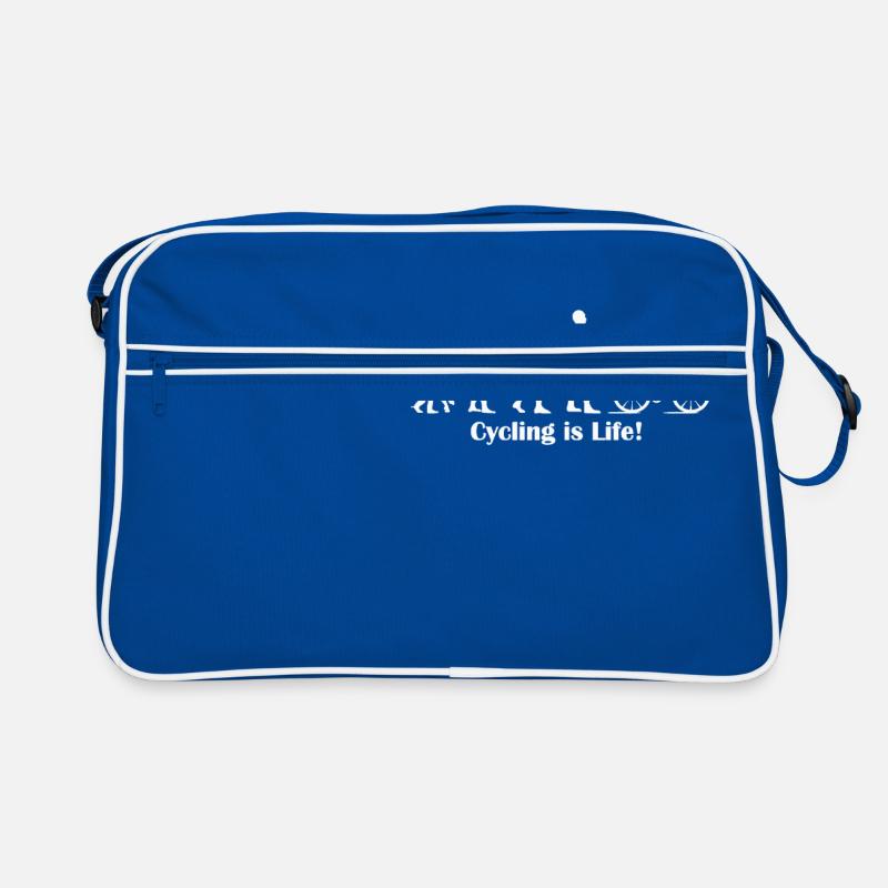 Cool Evolution Bicycling is life's gift Retro Bag