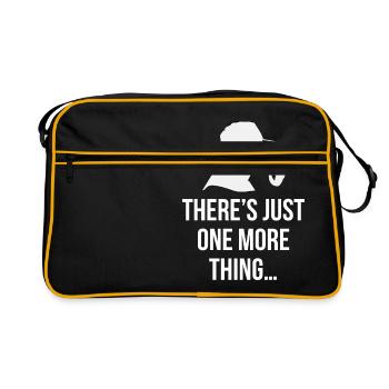 Série de films de citation de Columbo connus - Sac Retro - noir/or - Devant