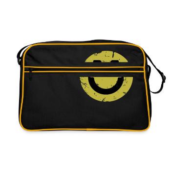 Casque Techno Music Rave Gift - Sac Retro - noir/or - Devant