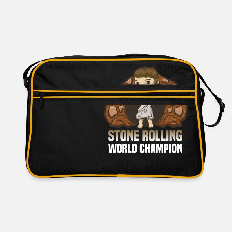 Easter Jesus Resurrection Stone Rolling Let's Roll Retro Tasche