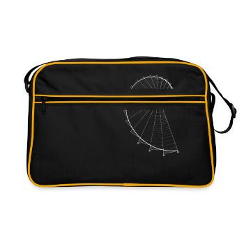 Fibonacci (chalk optics) - Retro Bag - black/gold - Front