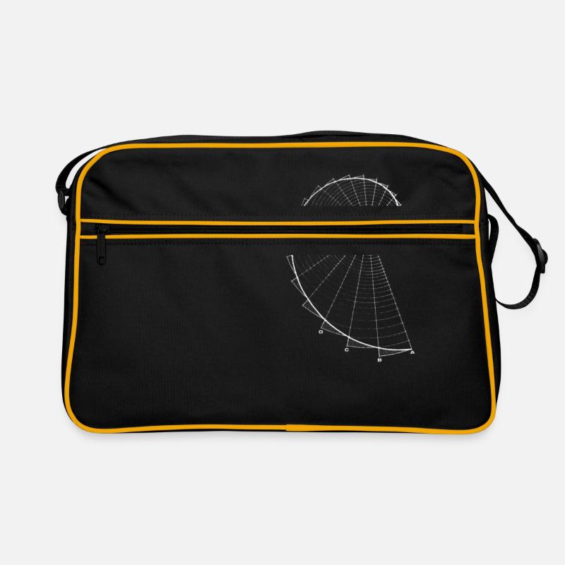 Fibonacci (Kreideoptik) Retro Tasche
