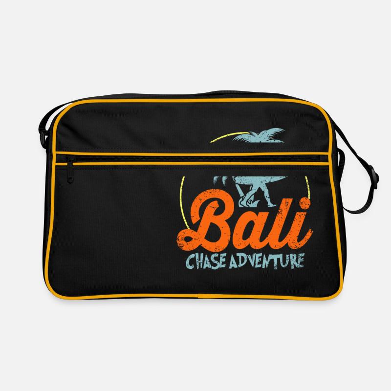 Bali - Retro Tasche - Schwarz/Gold