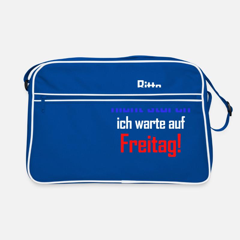 Funny please do not disturb I'm waiting for Friday Retro Bag