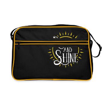 Se lever et briller - Sac Retro - noir/or - Devant