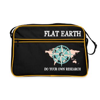 Flat Earth Flat Earth - Retro Bag - black/gold - Front