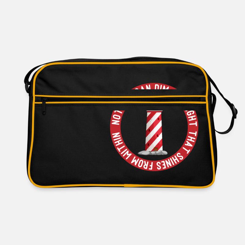 Nothing can dim The Light That Shines from within Retro Bag