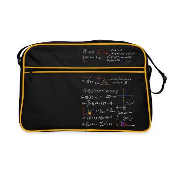Formule de professeur de maths math physique - Sac Retro - noir/or - Devant