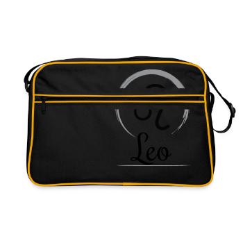 Zodiac Leo Star Sign Astrology - Men Women T - Sac Retro - noir/or - Devant