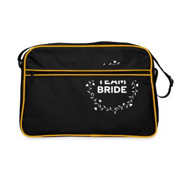 mariée d'équipe - Sac Retro - noir/or - Devant