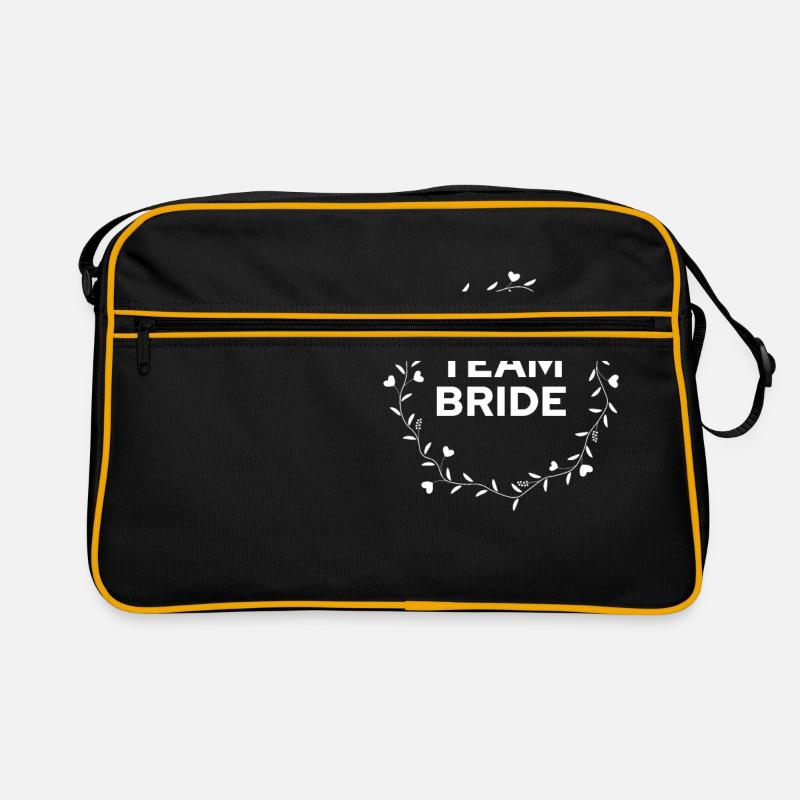 team bride - Retro Tasche - Schwarz/Gold