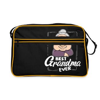 Grand-mère grand-mère grand-mère grand-mère grand-mère maman - Sac Retro - noir/or - Devant
