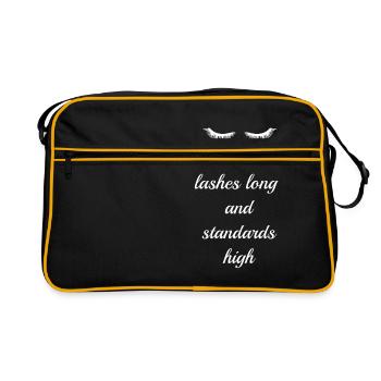Artiste cils Maquillage Lash Lady Cosmmetologist - Sac Retro - noir/or - Devant